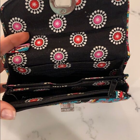 Vera Bradley "Parisian Paisley" Wallet - Picture 4 of 5